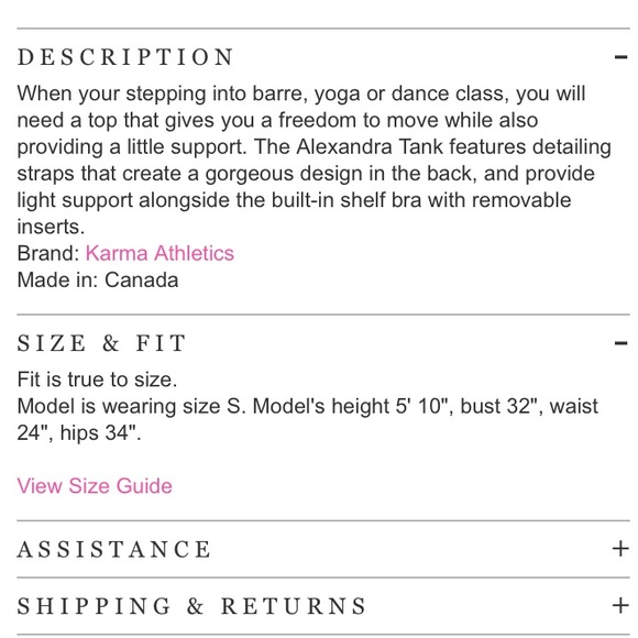 Karma Athletics Alexandra Tank - Picture 6 of 6